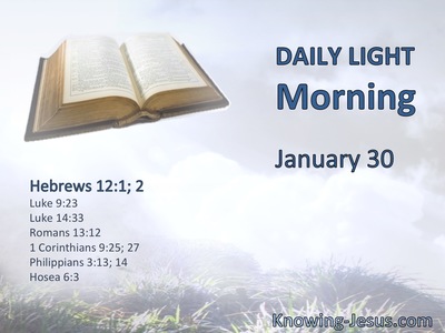 Let us run with endurance the race that is set before us,  looking unto Jesus, the author and finisher of our faith.